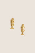 Gold Anchovy Earrings