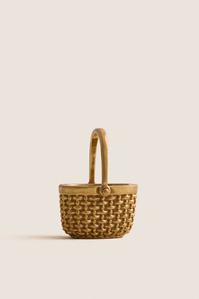 Gold Basket Place Card Holders Set of 4
