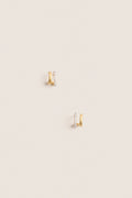 Gold Classic Double Huggie Earrings