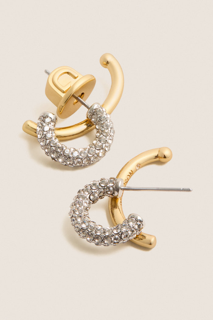 Gold Marisa Mini Pave Earring