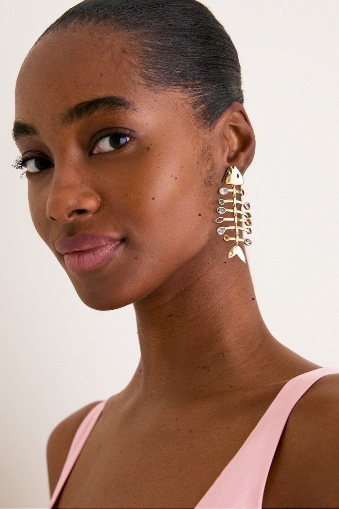 Gold Multi Josefina Earrings