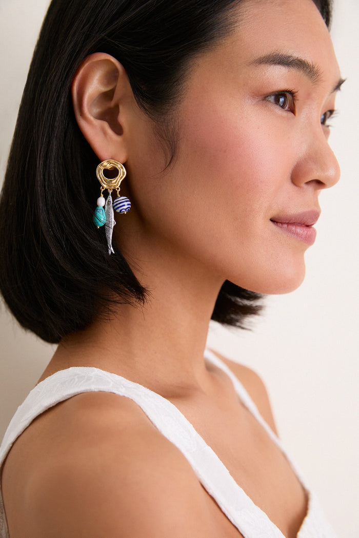 Gold Multi Kai Earrings
