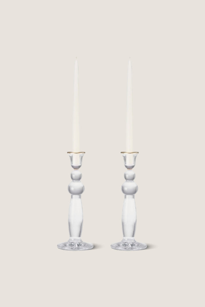 Gold Rim Sancia Extra Tall Taper Candleholders