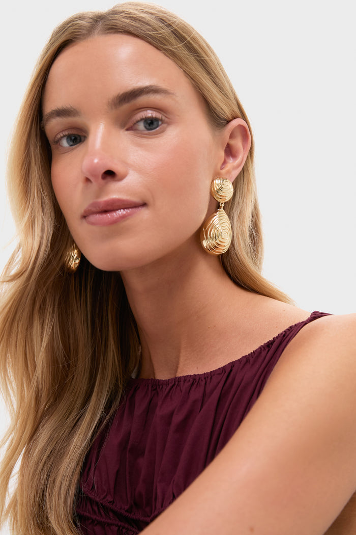 Gold Sunspell Earrings