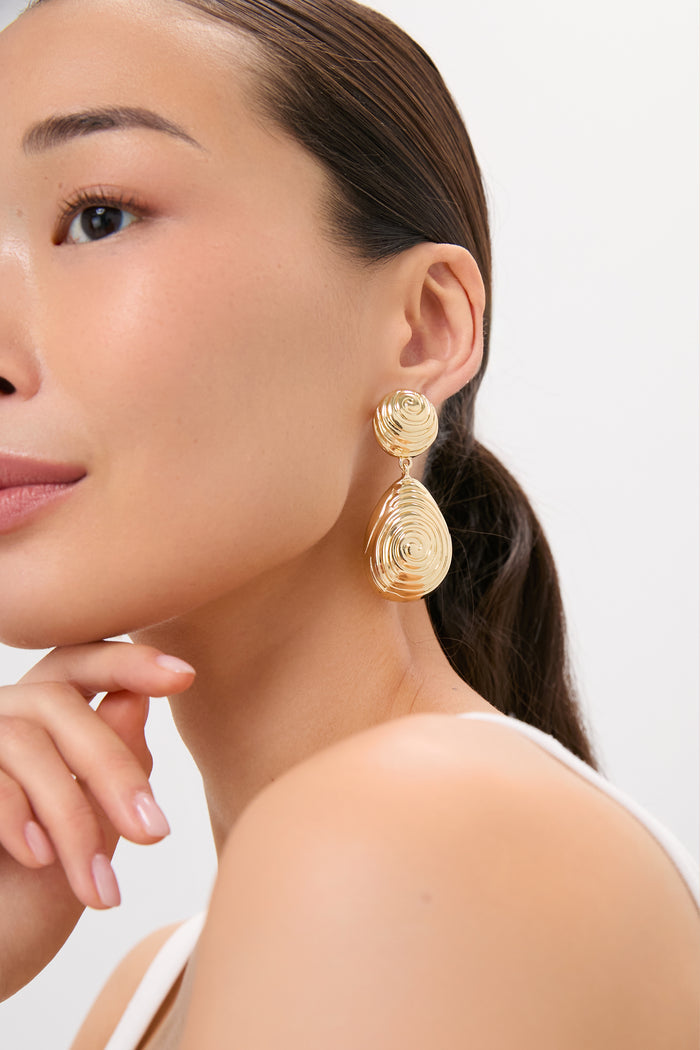 Gold Sunspell Earrings