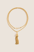 Gold Tassel Necklace