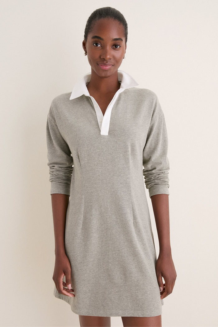 Gray Knit Ilona Rugby Dress