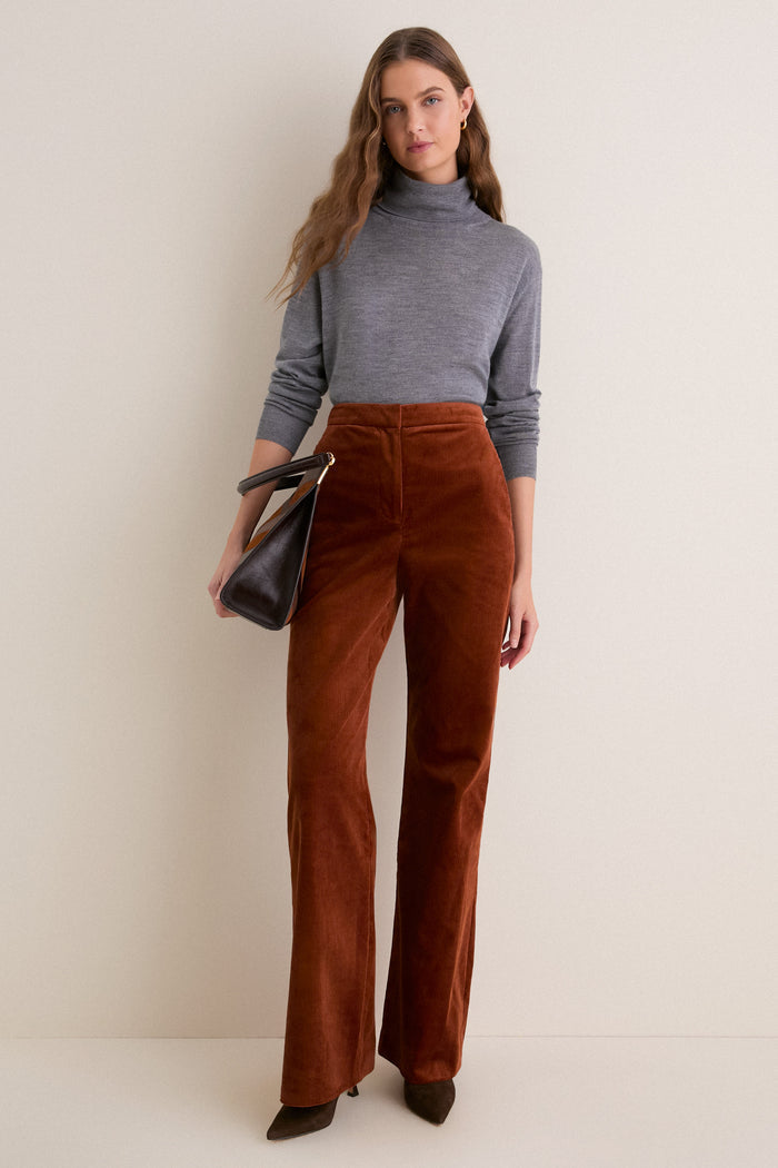 Gray Merino Whitney Turtleneck