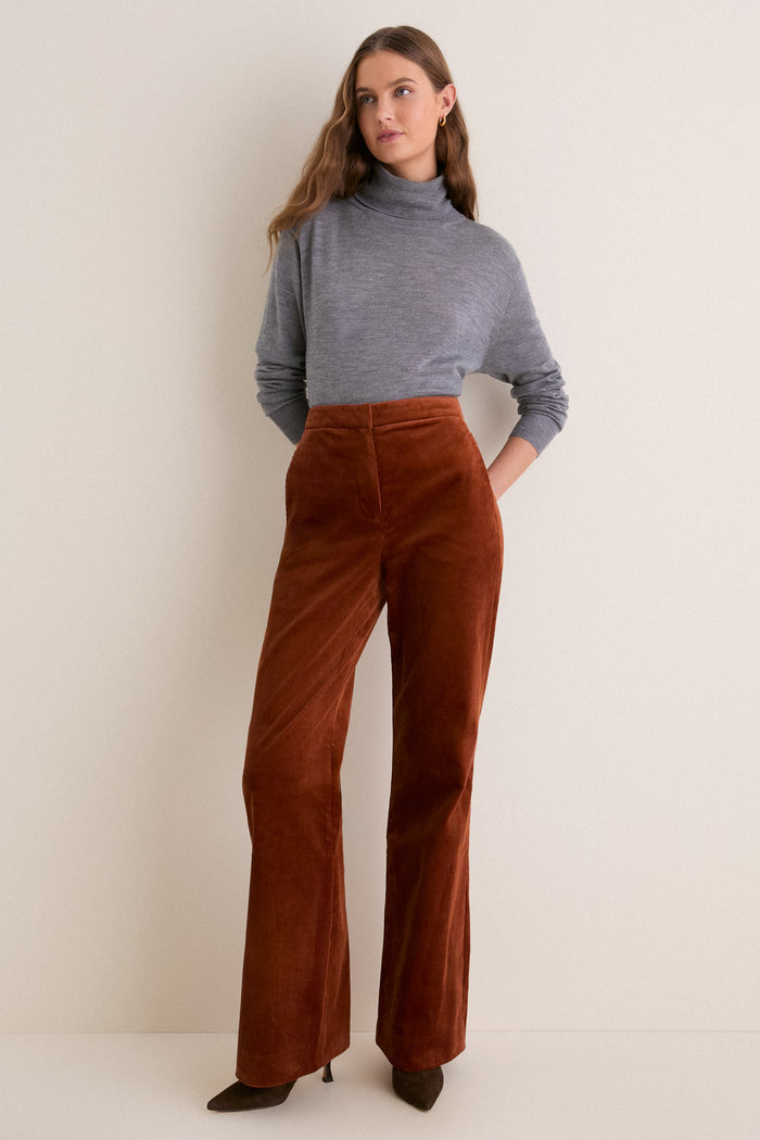 Gray Merino Whitney Turtleneck