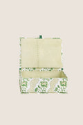 Green Blooming Trellis Large Block Printed Keepsake Box