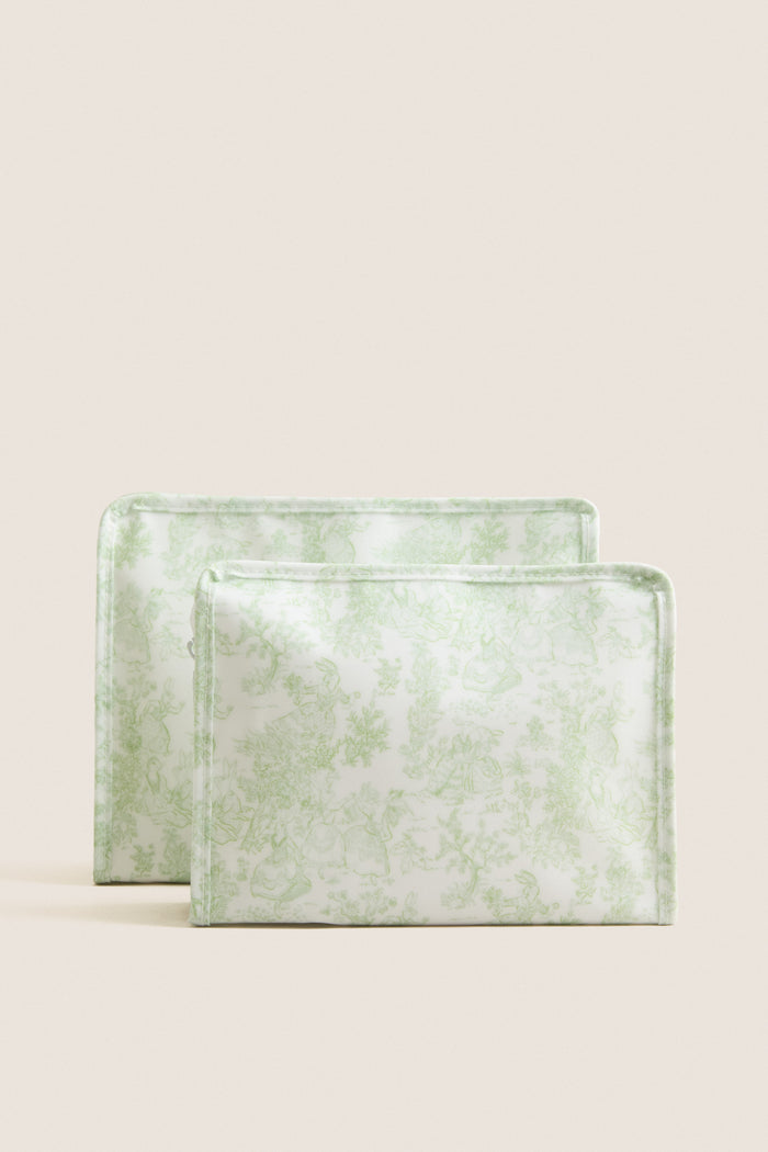 Green Bunny Toile Roadie Bundle (Set of 2)