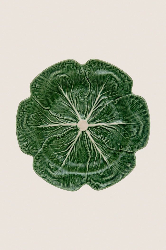 Green Cabbage Charger Plate