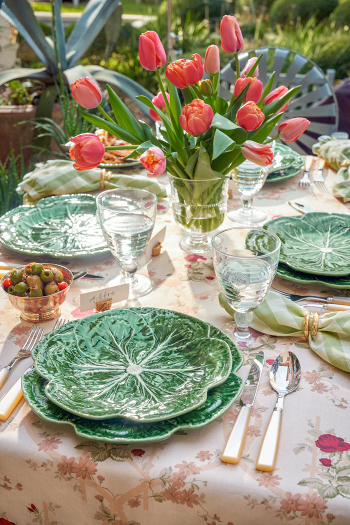 Green Cabbage Charger Plate