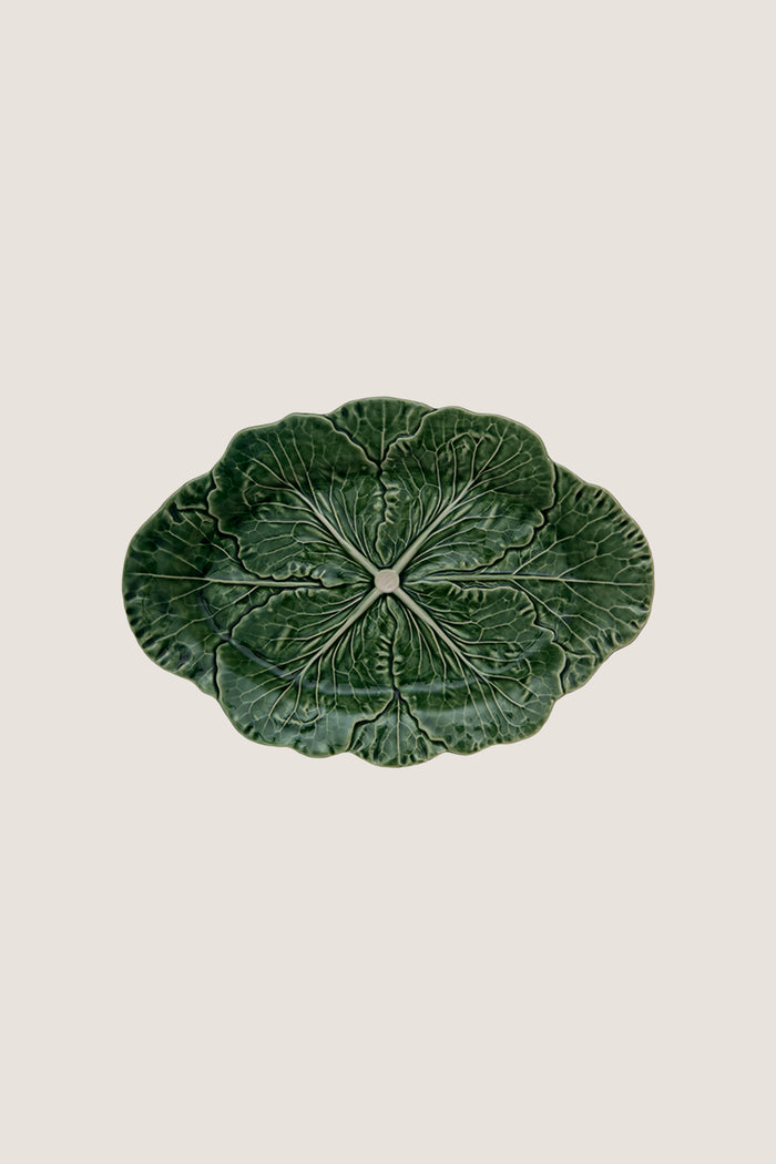 Green Cabbage Small Oval Platter