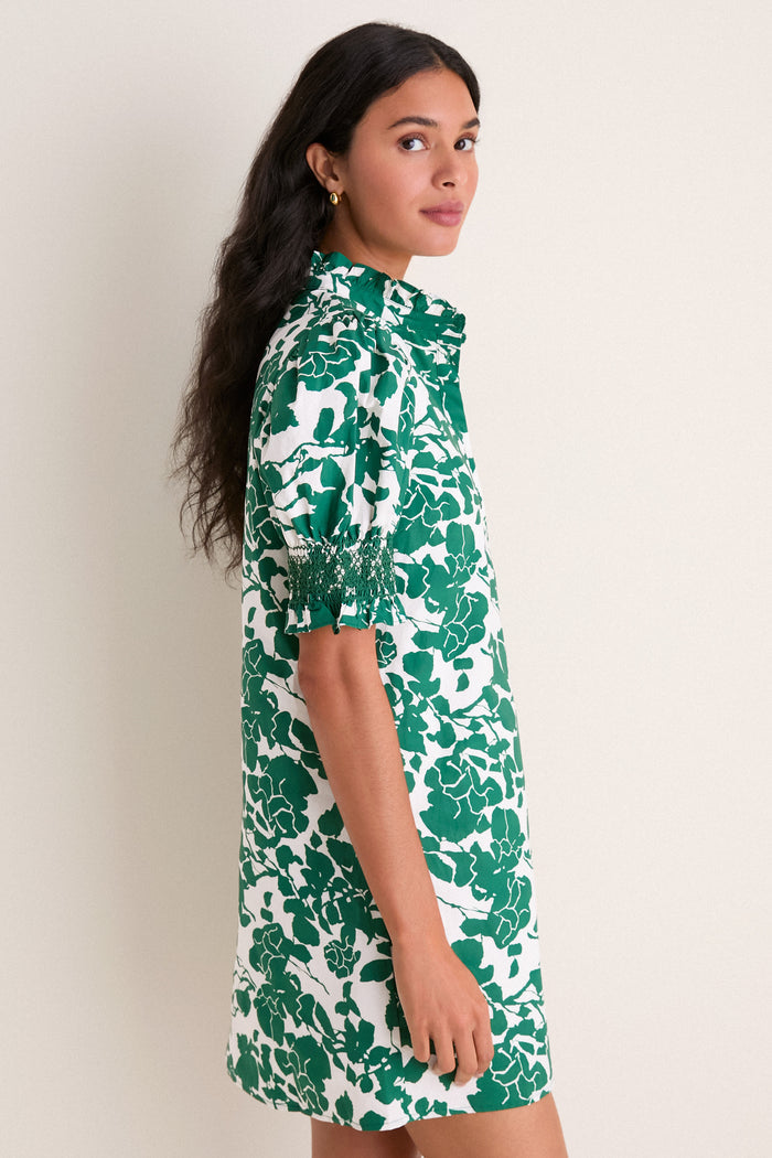 Green Floral Lou Lou Mini Dress