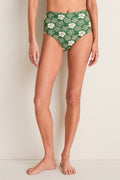 Green Gloria Print Bikini Bottom