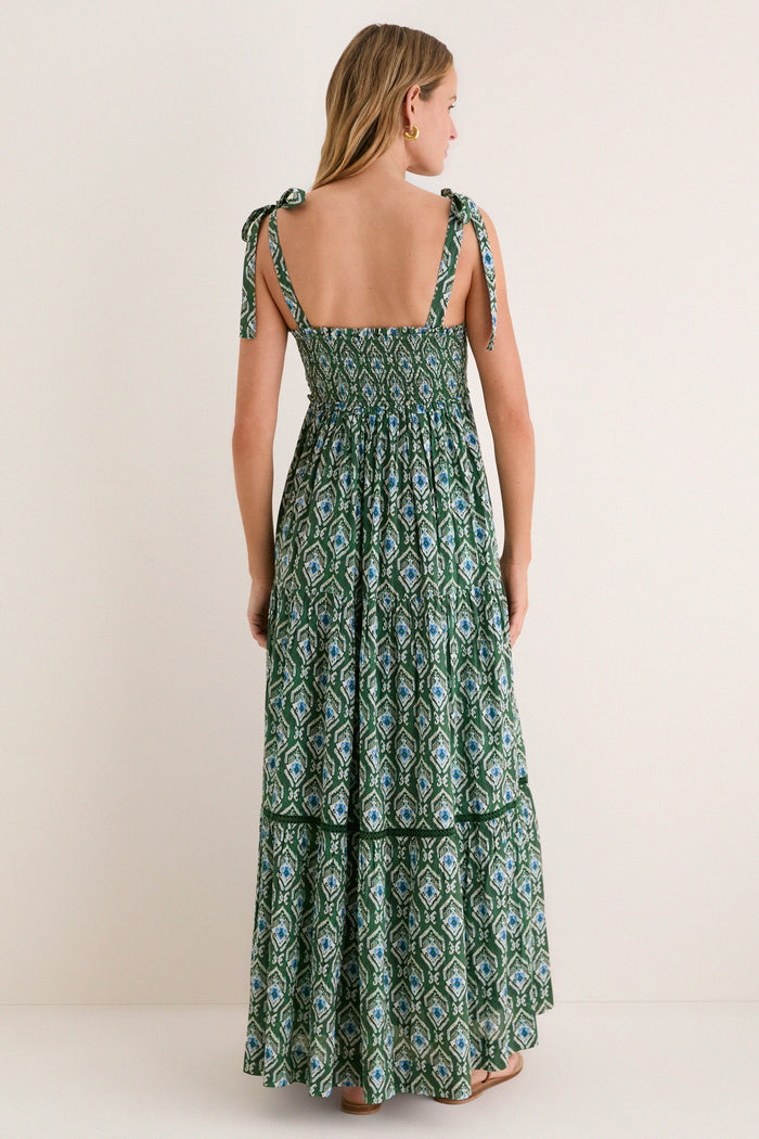 Green Indra Reece Maxi Dress