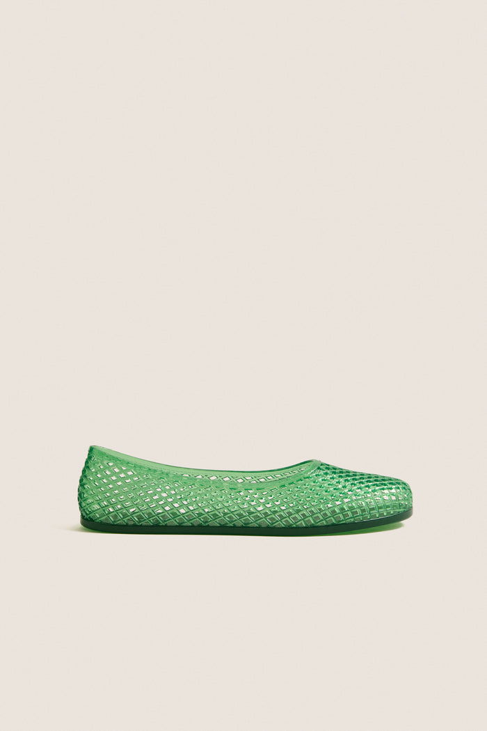 Green Iro Jelly Flats