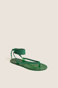 Green Jelly Esther Wrap Sandals