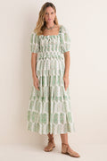 Green Mayura Percy Midi Dress