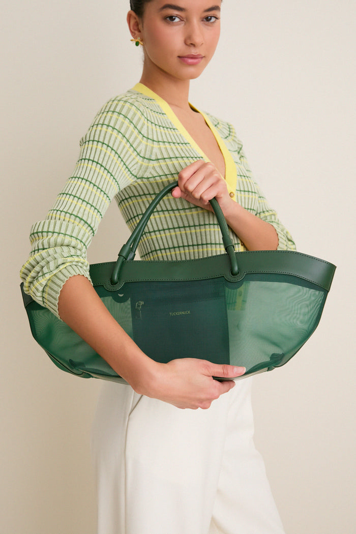 Green Mesh Brett Tote