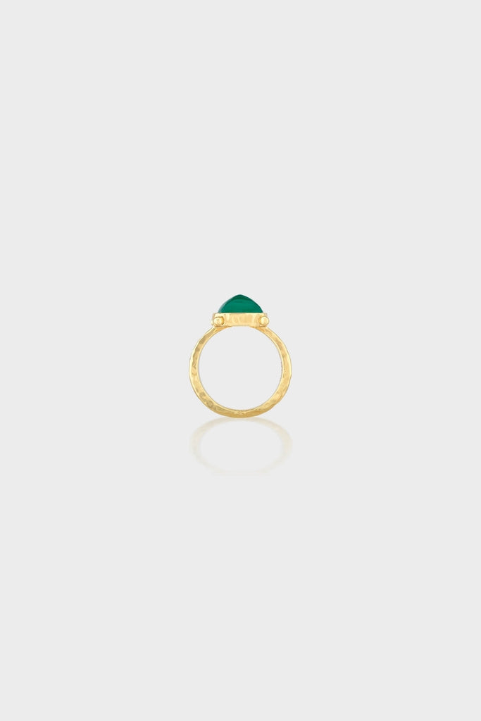 Green Onyx Mystic Eye Gem Ring