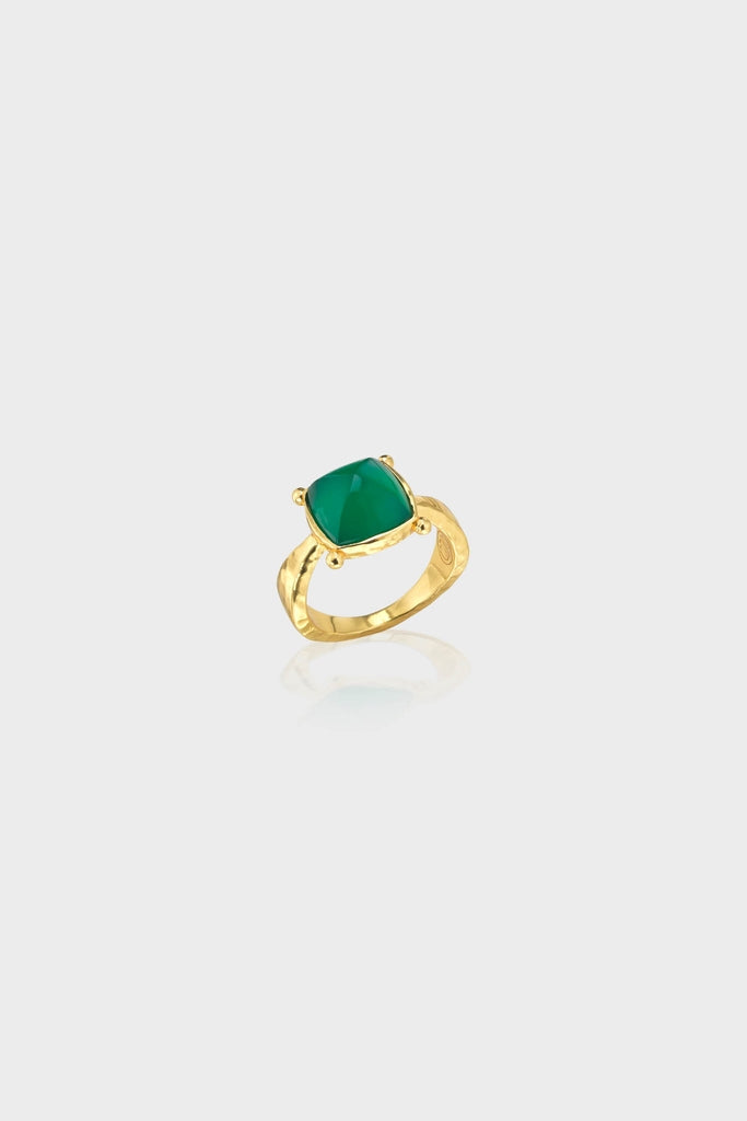 Green Onyx Mystic Eye Gem Ring