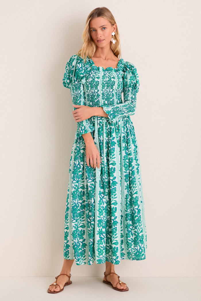 Green Serendipia Jocelyn Maxi Dress
