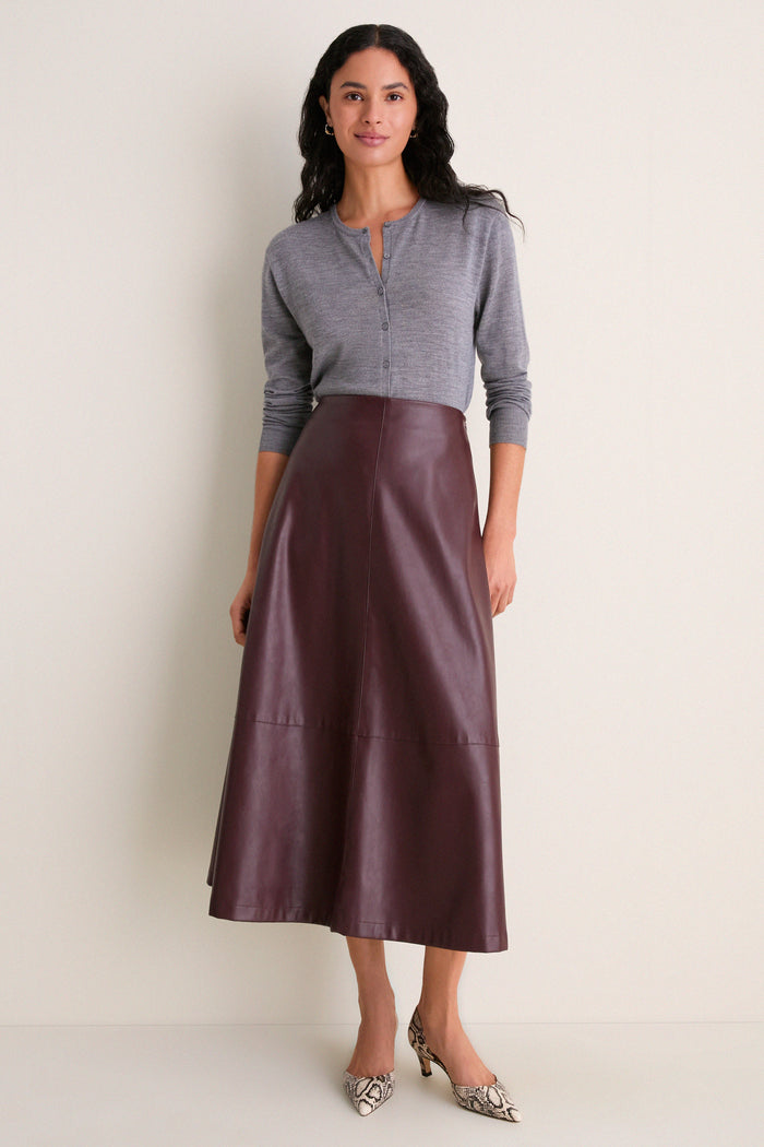 Heather Gray Merino Thatcher Cardigan