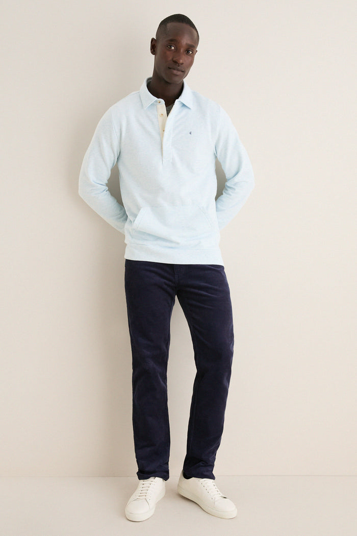 Heathered Ice Collared Sweatshirt