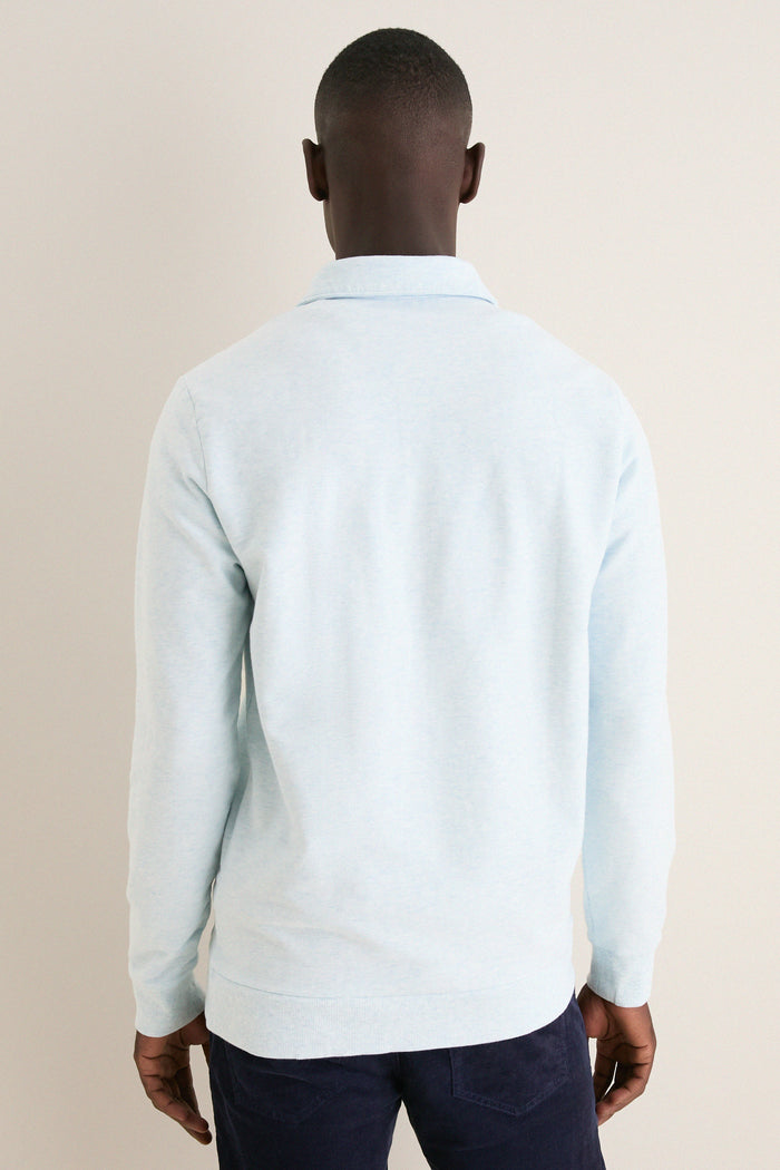 Heathered Ice Collared Sweatshirt