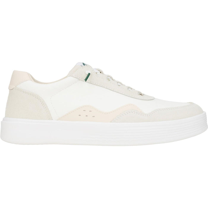 HEYDUDE Mens Hudson Classic Trainers Light Beige/White