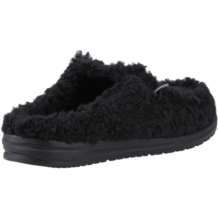 HEYDUDE Mens Wally Slipper Black/Black