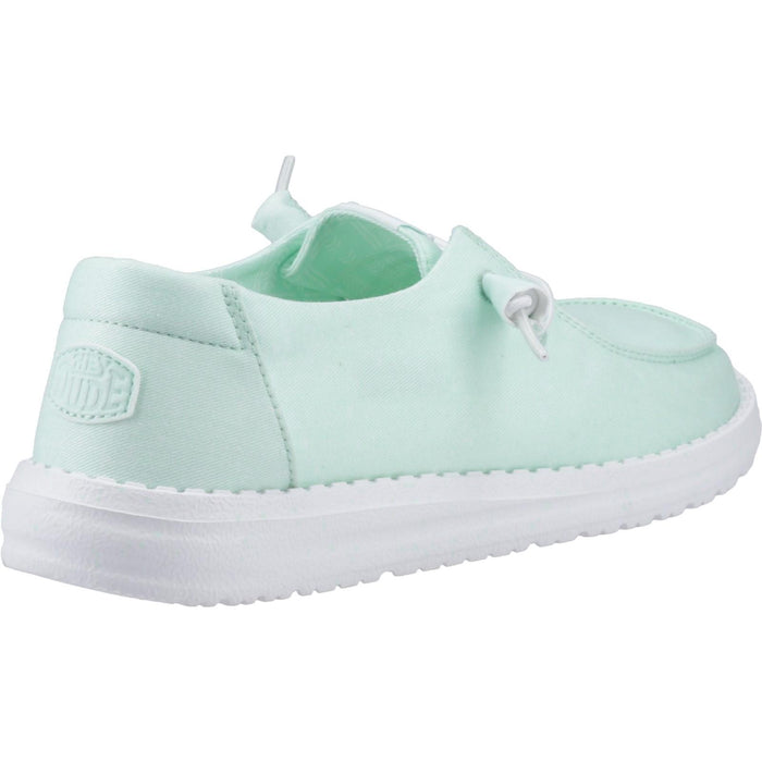 HEYDUDE Womens Wendy Canvas Shoe Bay Blue