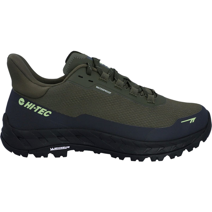 Hi-Tec Mens ALTITUDE LITE WP Shoe Olive Night/Charcoal Grey/Lime
