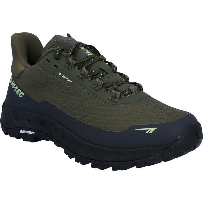Hi-Tec Mens ALTITUDE LITE WP Shoe Olive Night/Charcoal Grey/Lime