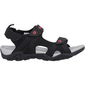 Hi-Tec Mens Crater Sandal Black/Grey/Red