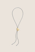High Polish Gold Art Heart Bolo Tie