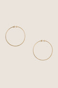 High Polish Gold Large Icon Hoops