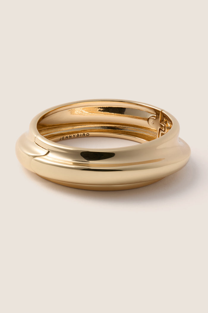High Polish Gold Lennon Bangle