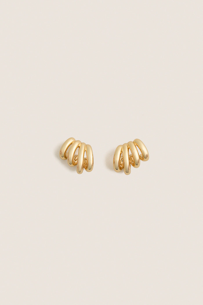 High Polish Gold Monroe Earrings