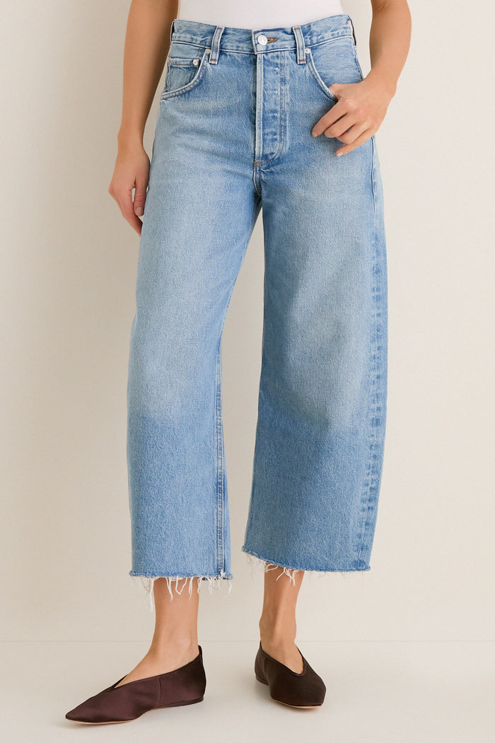 Honour Ayla Raw Hem Crop Jean