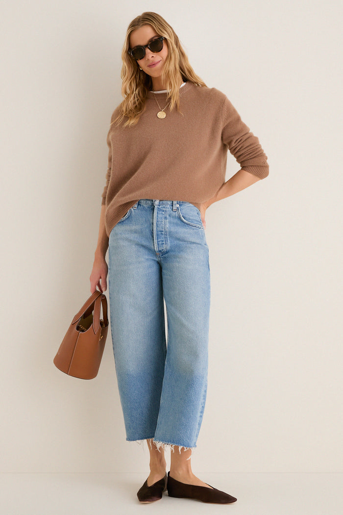 Honour Ayla Raw Hem Crop Jean