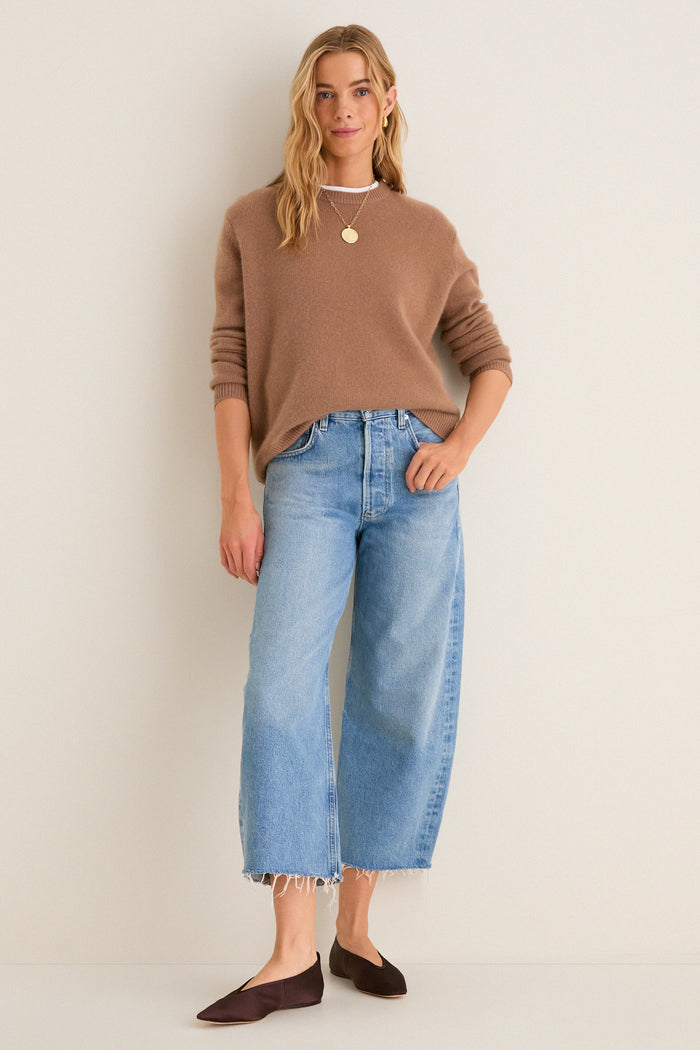 Honour Ayla Raw Hem Crop Jean