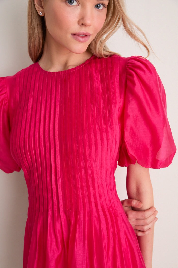 Hot Pink Mere Mini Dress