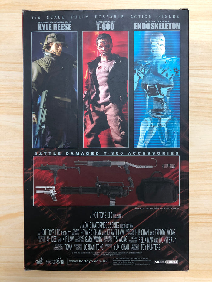 Hottoys Hot Toys 1/6 Scale MMS002 MMS 002 Terminator - T800 T-800 Battle Damaged Action Figure NEW