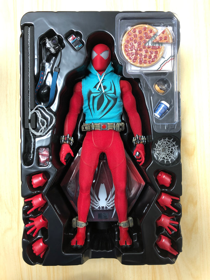 Hottoys Hot Toys 1/6 Scale VGM34 VGM 34 Marvel's Spider-Man (Scarlet Spider Version) Action Figure USED