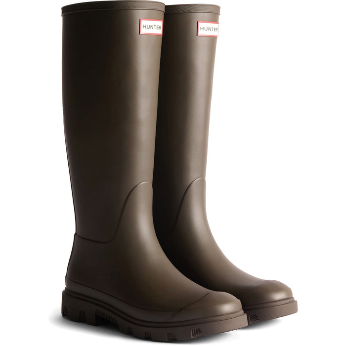 Hunter Mens Downpour Tall Boot Chocolate Brown