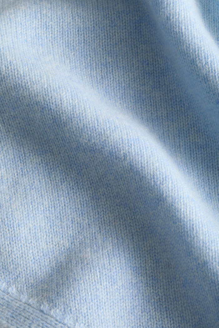 Ice Blue Cashmere Triangle Scarf