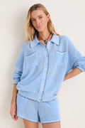 Icing Blue Crochet Somerset Jacket